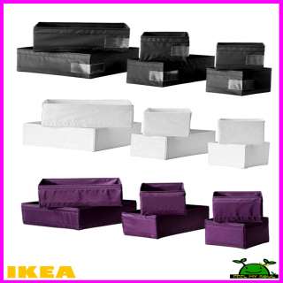 Ikea Skubb Drawer or Closet Wardrobe Organizer Storage Box Set of 6 