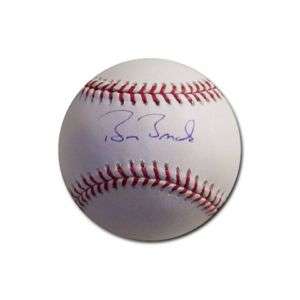 Barry Bonds Autographed Baseball Coasters (Set of 4)  