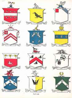 24 IRISH Coats of Arms 100+ years old authentic Antique  