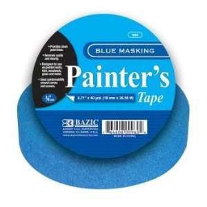   BAZIC 0.71 x 40 Yards Blue Painters Masking Tape Case Pack 36 by DDI