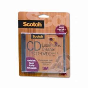  New Scotch CD/DVD Laser Lens Cleaner Cartridge Case Pack 2 