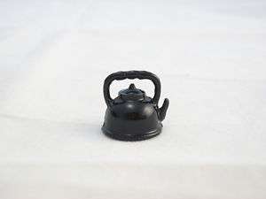 Tea Kettle Black pot dollhouse miniature 1pc IM65115  