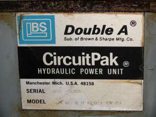 CircuitPak Hydraulic Power Unit, Model T3V 05 M N G20 T CW A1