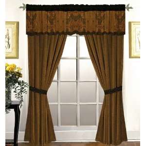  Catalina Chenille Curtain w/ Valance/ Tassels / Sheers 