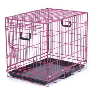 Crate Appeal 24 Pink Punch Folding Dog Cage w/Divider  