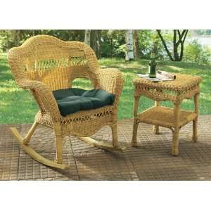  Vineyard Wicker Rocker, HONEY/BEIGE Patio, Lawn & Garden