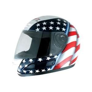  AFX Youth FX 12 Full Freedom Flag Full Face Helmet Medium 