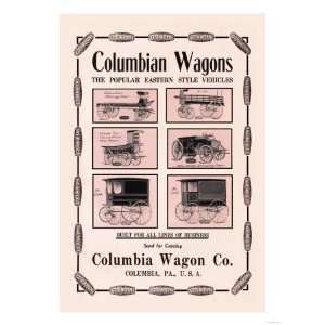  Columbian Wagons Giclee Poster Print, 24x32