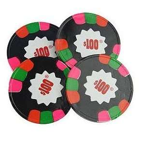 Premium Chocolate Casino Poker Chips   Bag of 345 Pcs   $100 