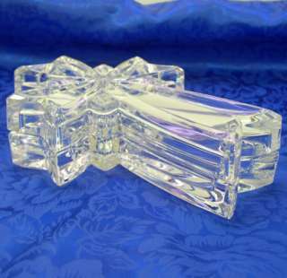 Lenox German Crystal Wedding Promises Cross Trinket Box  