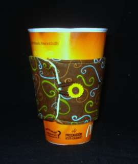 SEW EZ COFFEE CUP COZY COVER SLEEVE INSTRUCTION PATTERN  