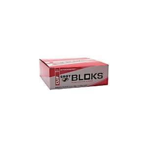  Clif, Shot Bloks Electrolyte Chews Strawberry 18   2.1 oz 