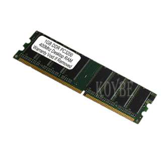 1GB PC3200 DDR 400 PC3200 2700 2100 DESKTOP RAM MEMORY  