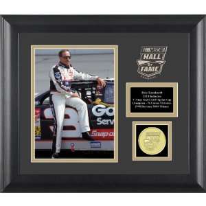Mounted Memories Dale Earnhardt Nascar Hall Of Fame Inaugural Inductee 