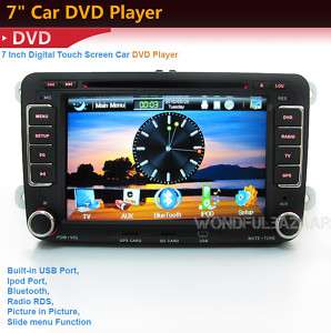 NEW7 2 din CAR GPS dvd player radio for VW IPOD TV   