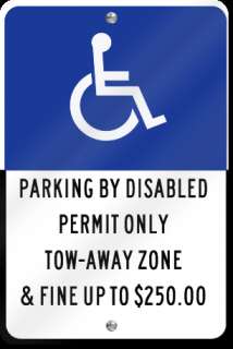 South Florida ADA Handicapped Parking Permit Only Sign  