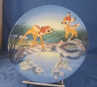 Knowles Walt Disney Bambi Bashful Bambi Collector Plate 1st Edition 