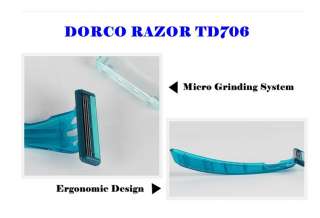 Mens Safe Shaving Disposable Razors 3 Blades Head Touch3  