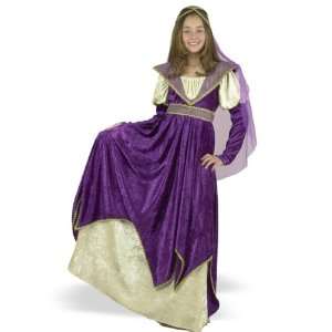   Charades Costumes Maiden of Verona Child Costume / Purple   Size Large