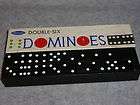 Dominoes White Double Six with Colored Dot   NEW  