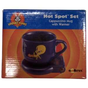   Tunes Tweety Hot Spot Set Cappuccino Mug with Warmer