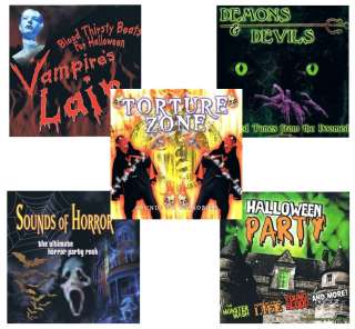 HALLOWEEN CD LOT demons devils horror party music NEW  