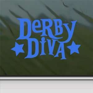  Derby Diva Blue Decal Truck Bumper Window Vinyl Blue 
