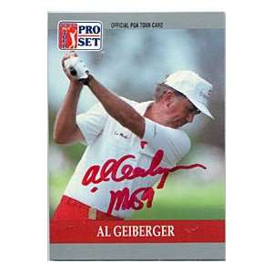 Al Geiberger Autographed/Signed 1990 Pro Set Card  Sports 