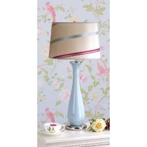 Laura Ashley SLB24114 BTP401 Sky Blue / Juliette 14 Ribbon Striped 