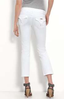 Hudson Jeans Beth Crop Stretch Denim Jeans (White Wash)  