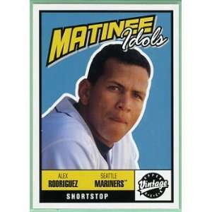 Alex Rodriguez Seattle Mariners 2001 Upper Deck Vintage Matinee Idols 