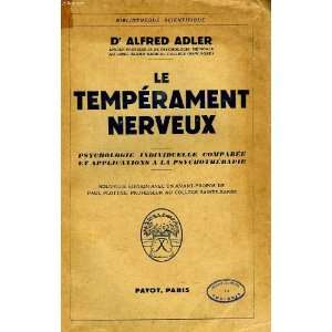  Le temperament nerveux Adler Alfred Dr Books