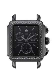 MICHELE Deco Noir Diamond Watch Case  