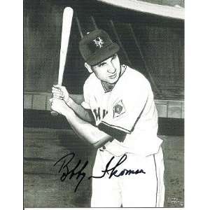 Bobby Thomson Autographed/Hand Signed New York Giants 3x4 inch 