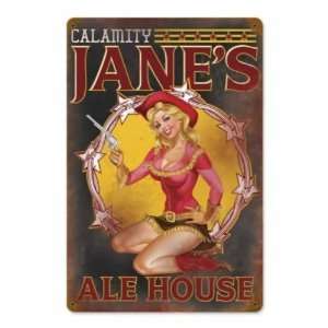 Calamity Jane Vintage Metal Sign Man Cave Bar