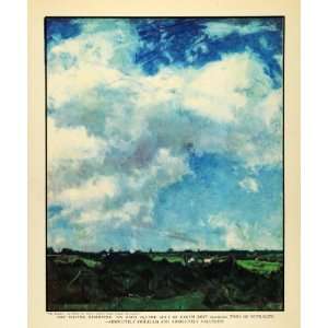  1932 Print Charles Davis Nitrogen Reservoir Landscape Art 
