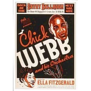  (17x24) Chick Webb Ella Fitzgerald Jazz POSTER Harlem NYC 