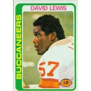  1978 Topps #484 David Lewis RC   Tampa Bay Buccaneers (RC 
