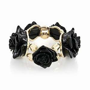   Emitations Denises Bold Flower Stretch Bracelet, Black, 1 ea Jewelry