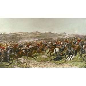  Charge of the Heavy Brigade Etching Giles, Godfrey Douglas 