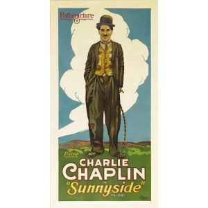   27x40 Charlie Chaplin Edna Purviance Tom Wilson
