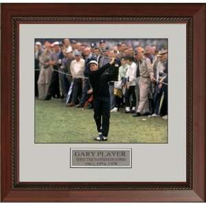 Gary Player 3 Time Masters Champion Framed Golf Photo