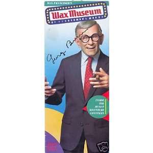 George Burns Signed Wax Museum Brochure Rare W/coa