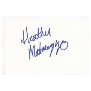 HEATHER MATARAZZO Signed Index Card In Person