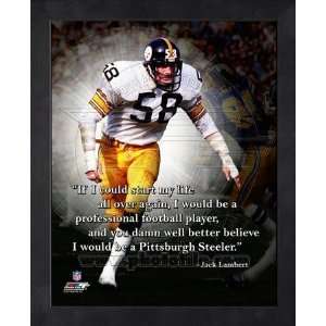 Jack Lambert Pittsburgh Steelers Framed ProQuote