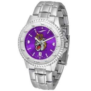 James Madison Dukes NCAA Anochrome Competitor Mens Watch (Steel Band 