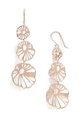 Ippolita Digital Lace Rosé Sunburst Triple Drop Earrings $425.00