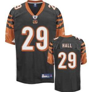  Leon Hall Jersey Reebok Authentic Black #29 Cincinnati 