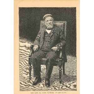  1895 Print Scientist Louis Pasteur 