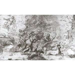 FRAMED oil paintings   Luca Giordano   24 x 14 inches   Diana and 